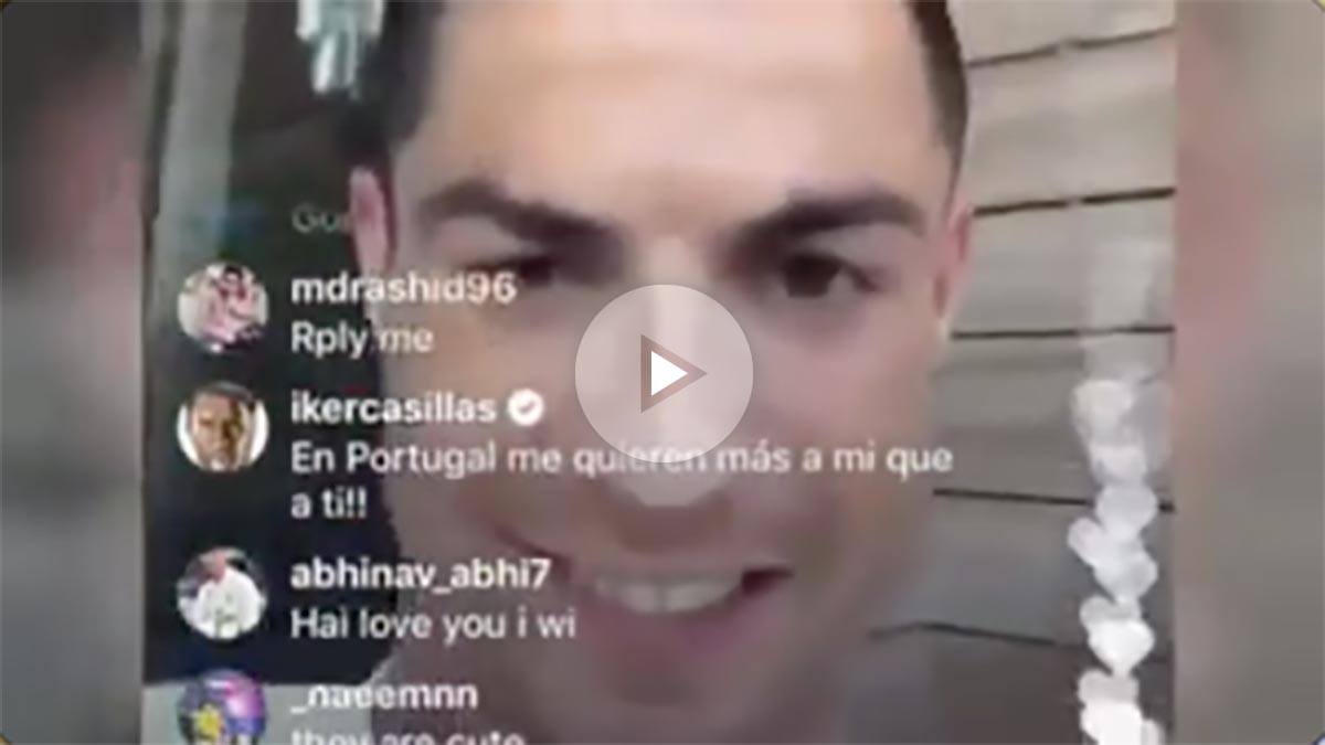 Cariñoso mensaje de Cristiano a Casillas: «En Portugal te quieren mucho, hermano»