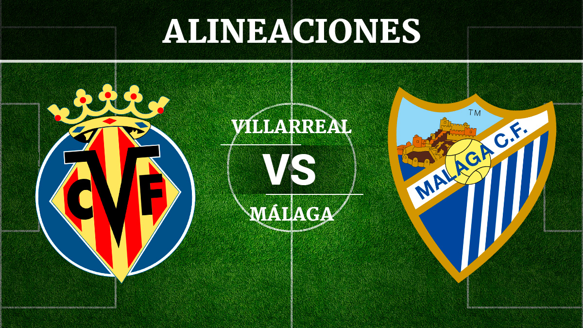 Consulta las posibles alineaciones del Villarreal vs Málaga.