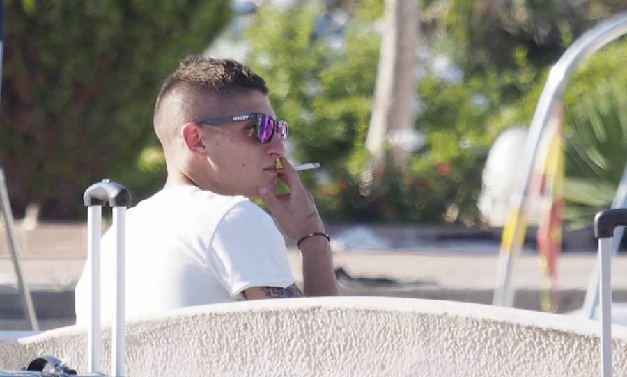 Marco Verratti, pillado fumando el pasado verano en Ibiza.