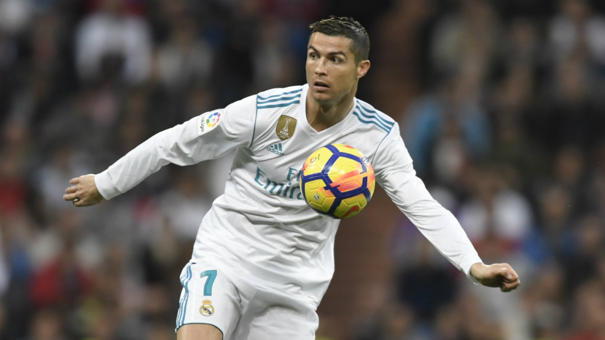 Cristiano Ronaldo durante el partido ante el Málaga. (AFP)