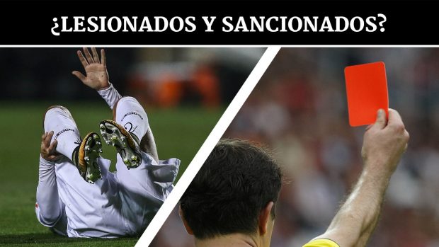 lesionados y sancionados