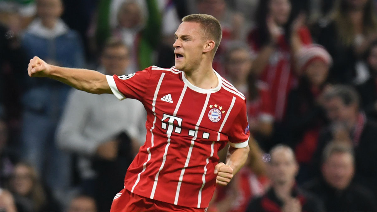 Joshua Kimmich celebra un gol con el Bayern. (AFP)