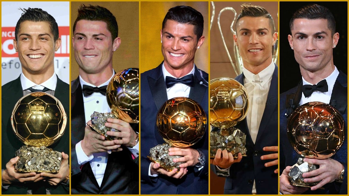 Balón de Oro  ¿Cuántos balones de Oro tiene Cristiano Ronaldo?