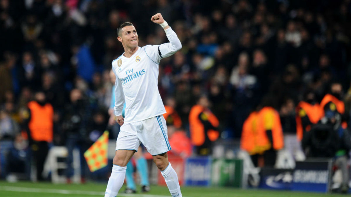 Cristiano Ronaldo celebra su gol al Borussia Dortmund (Getty).