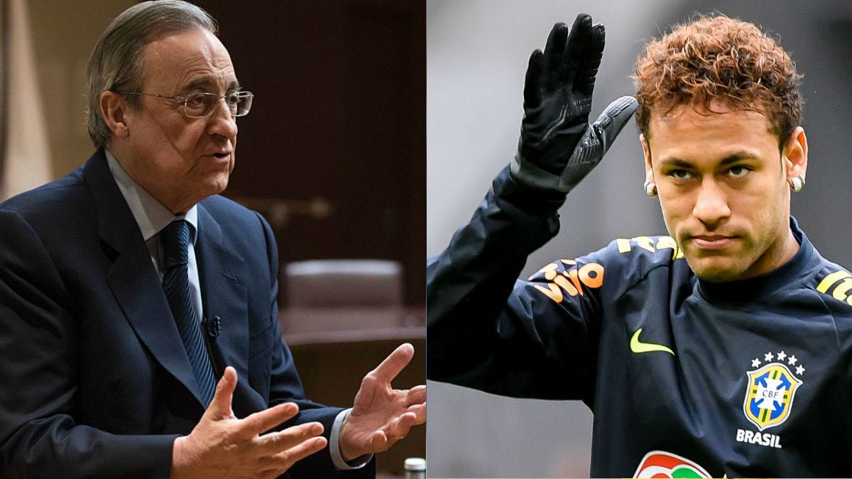 Florentino Pérez y Neymar.