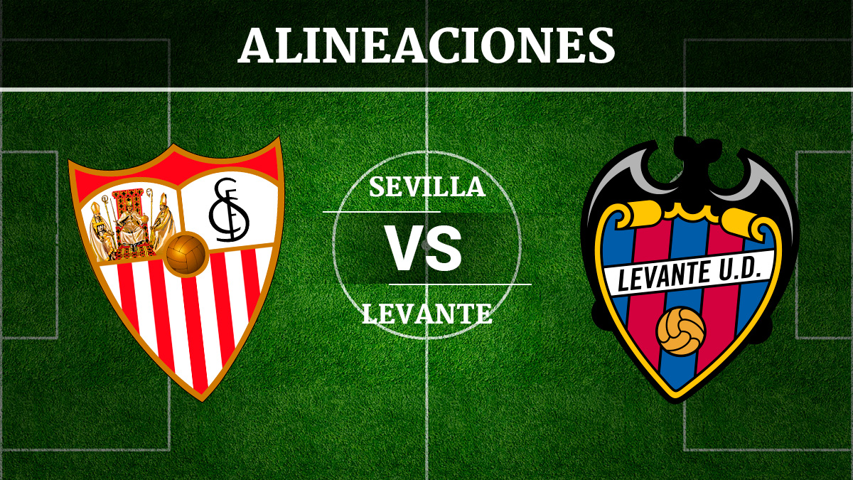 Consulta las posibles alineaciones del Sevilla vs Levante.