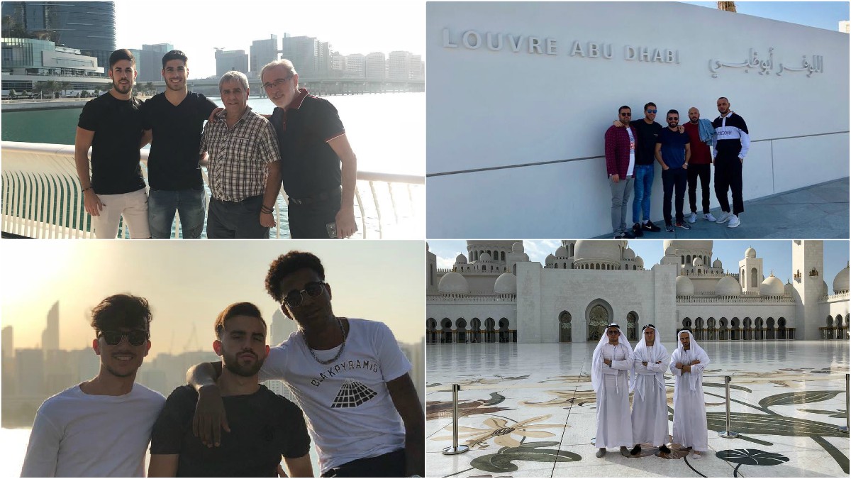 Así pasaron los jugadores del Real Madrid la mañana libre en Abu Dabi