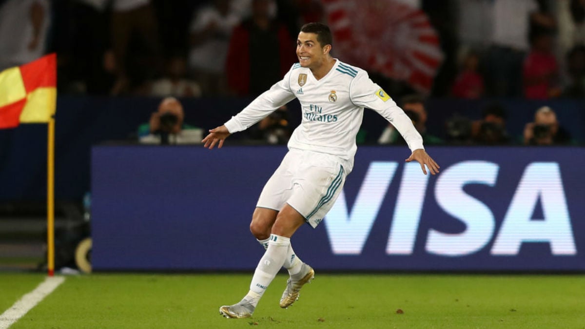 Cristiano Ronaldo celebrando el gol al Gremio (Getty).