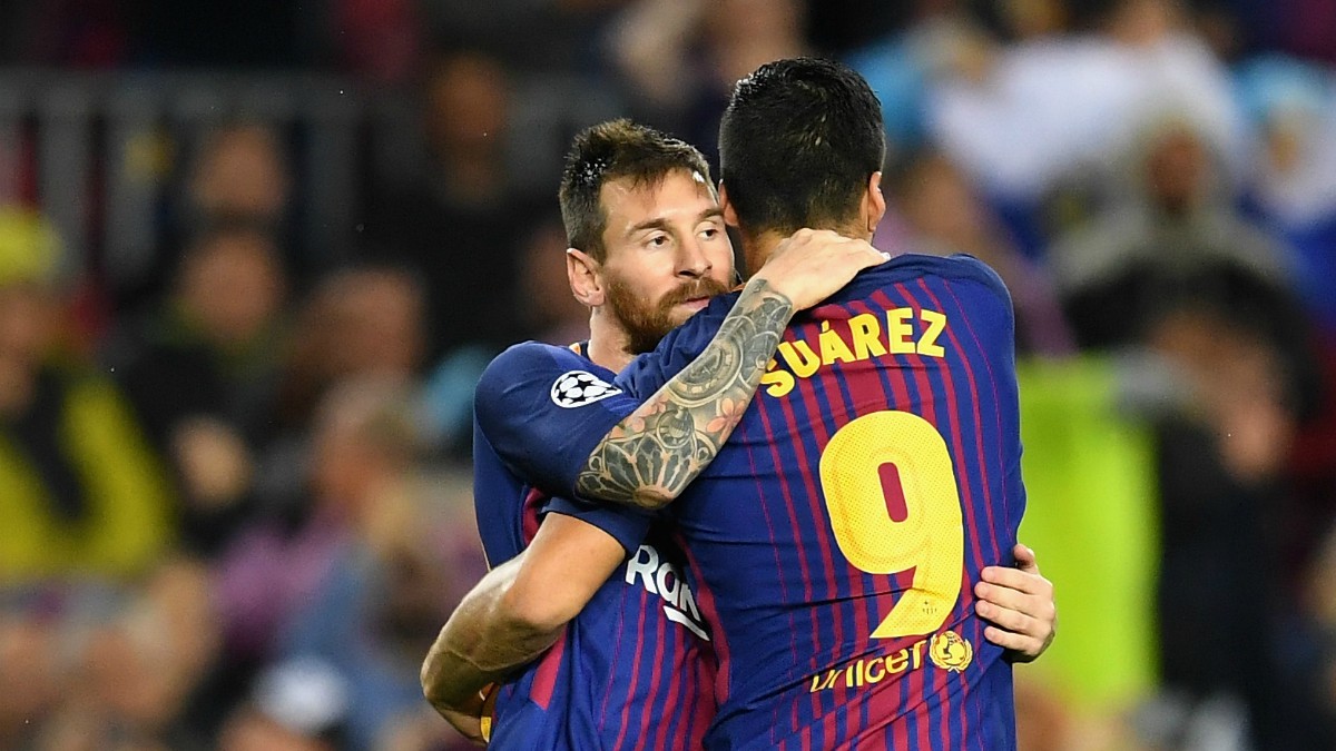 Messi y Suárez celebran un gol. (Getty)