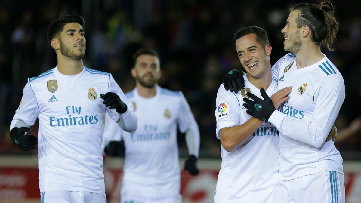 Bale celebra el 0-1 ante el Numancia. (AFP)