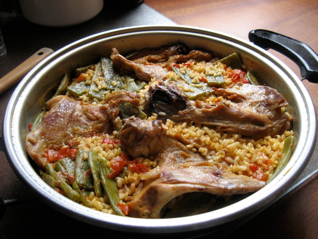 Arroz y conejo, plato típico murciano
