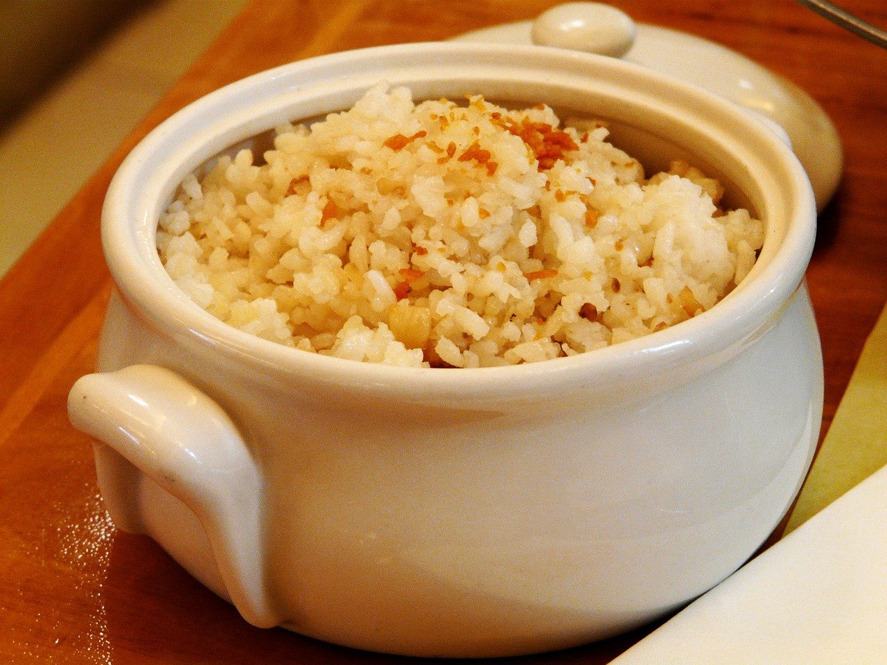 Arroz picante con coliflor