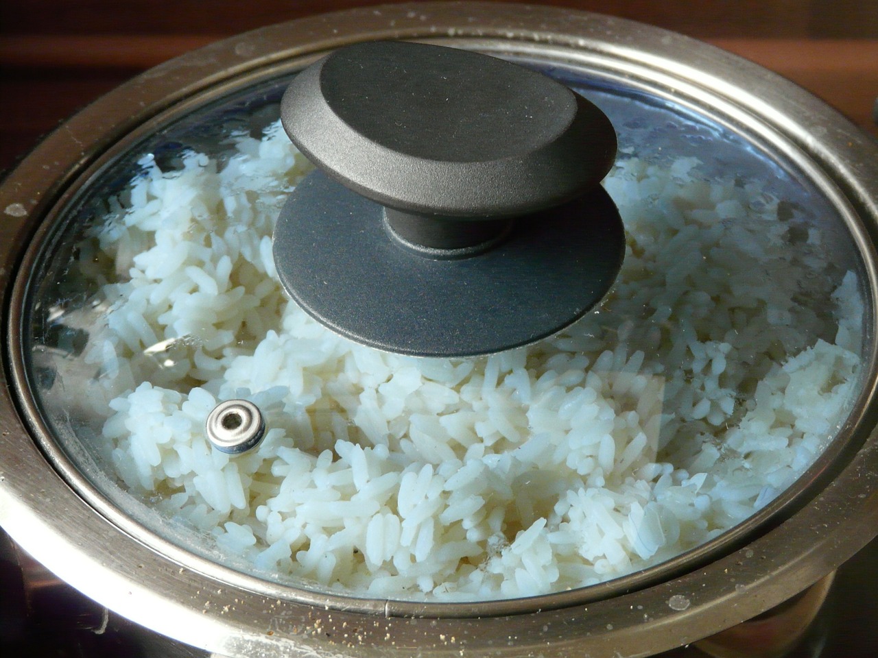 Ensalada de arroz basmati con pimientos