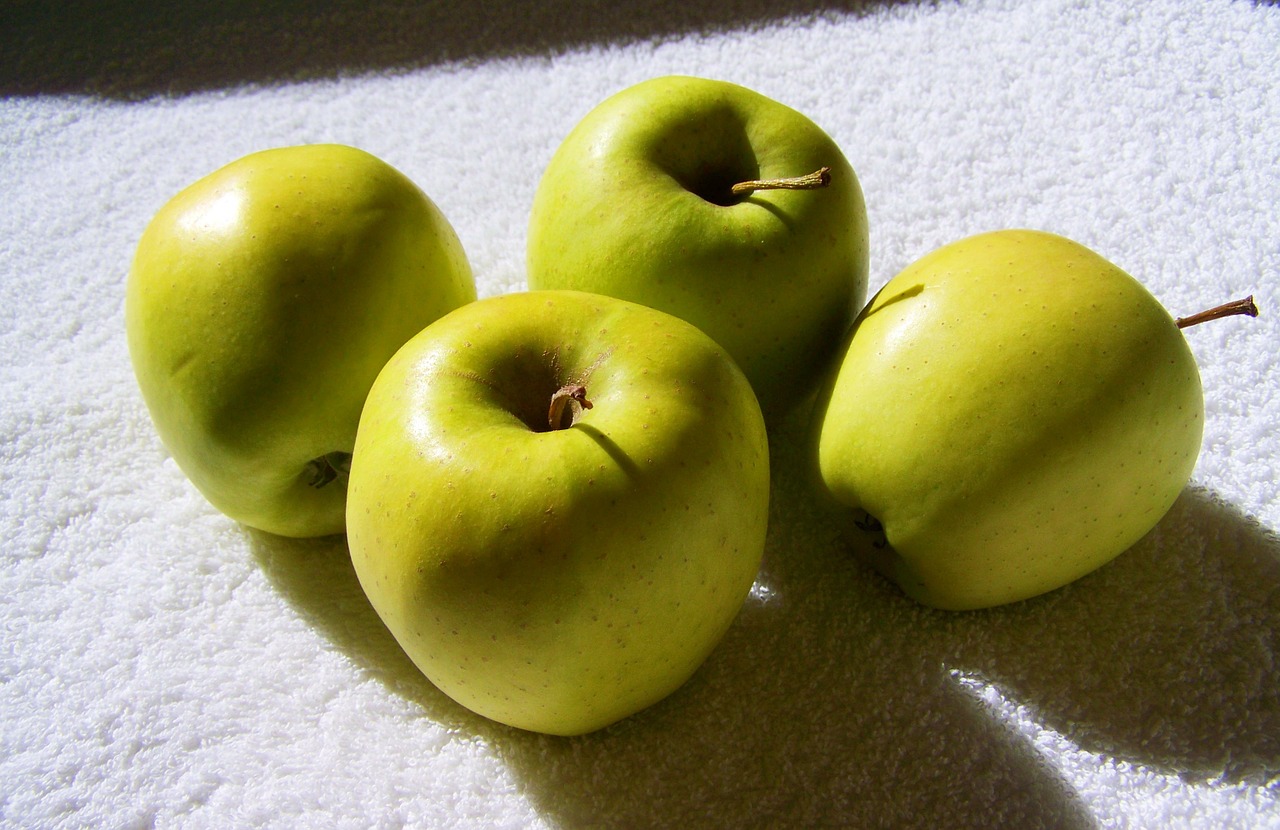 Postre crujiente de manzana