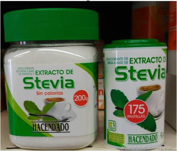 Helado de chocolate light: Stevia