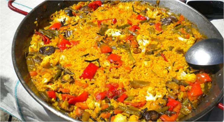 Paella vegetariana