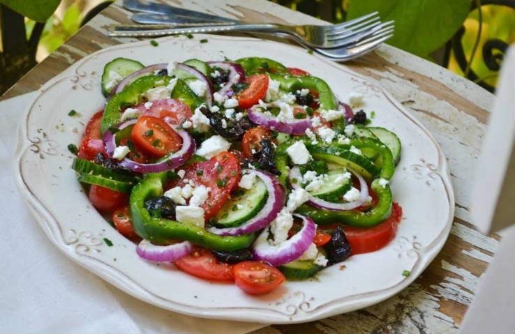 s rápidas, ensalada griega