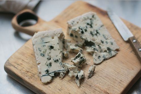 Tartaletas de queso azul y pera