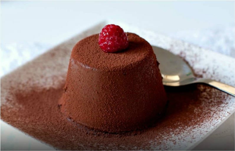 Panna cotta de chocolate