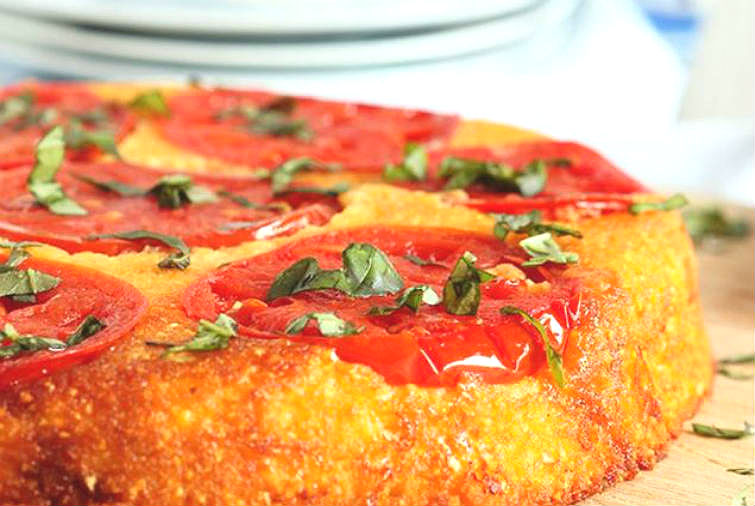 Quiche de tomate y maiz