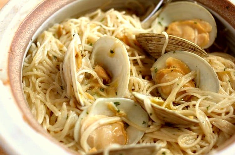 Espaguetis a la vongole