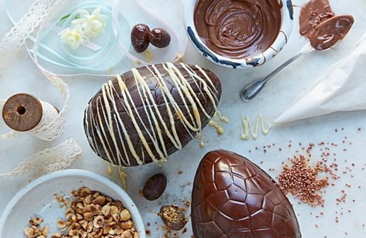 Huevos de chocolate para Pascua