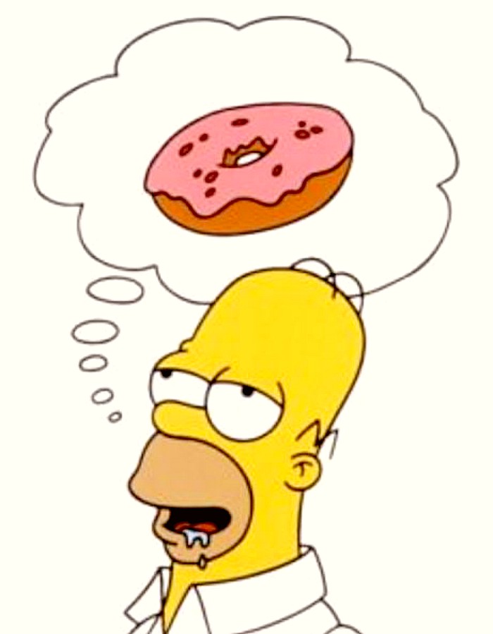 Rosquillas de fresa: Homer Simpson