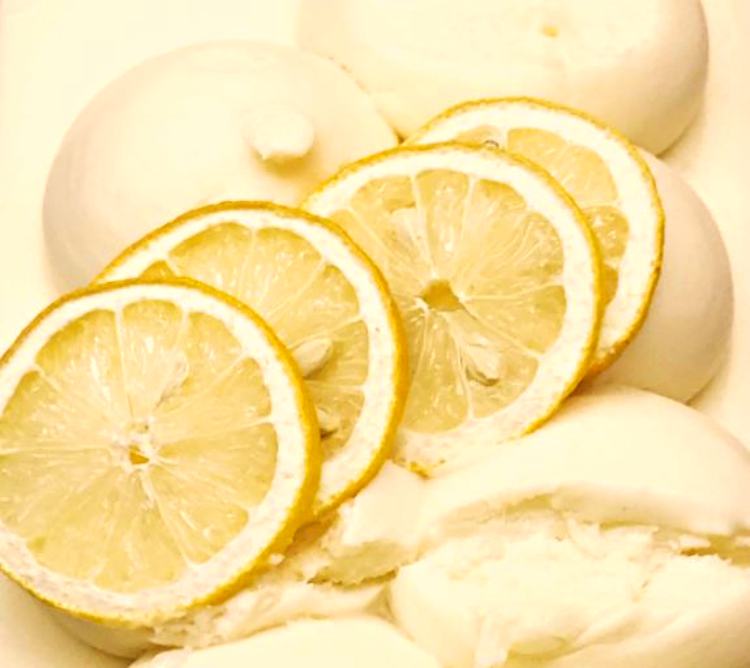 Helado de limón vegano