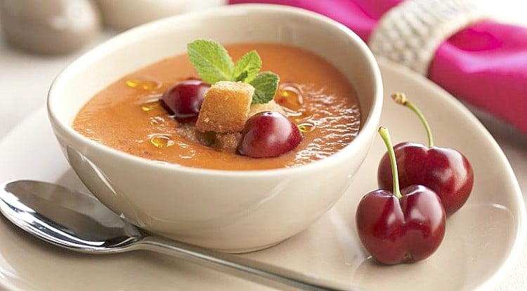 Gazpacho de cerezas