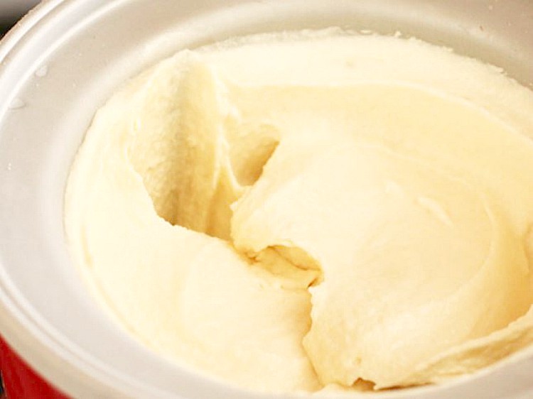 Receta de yogur helado de vainilla