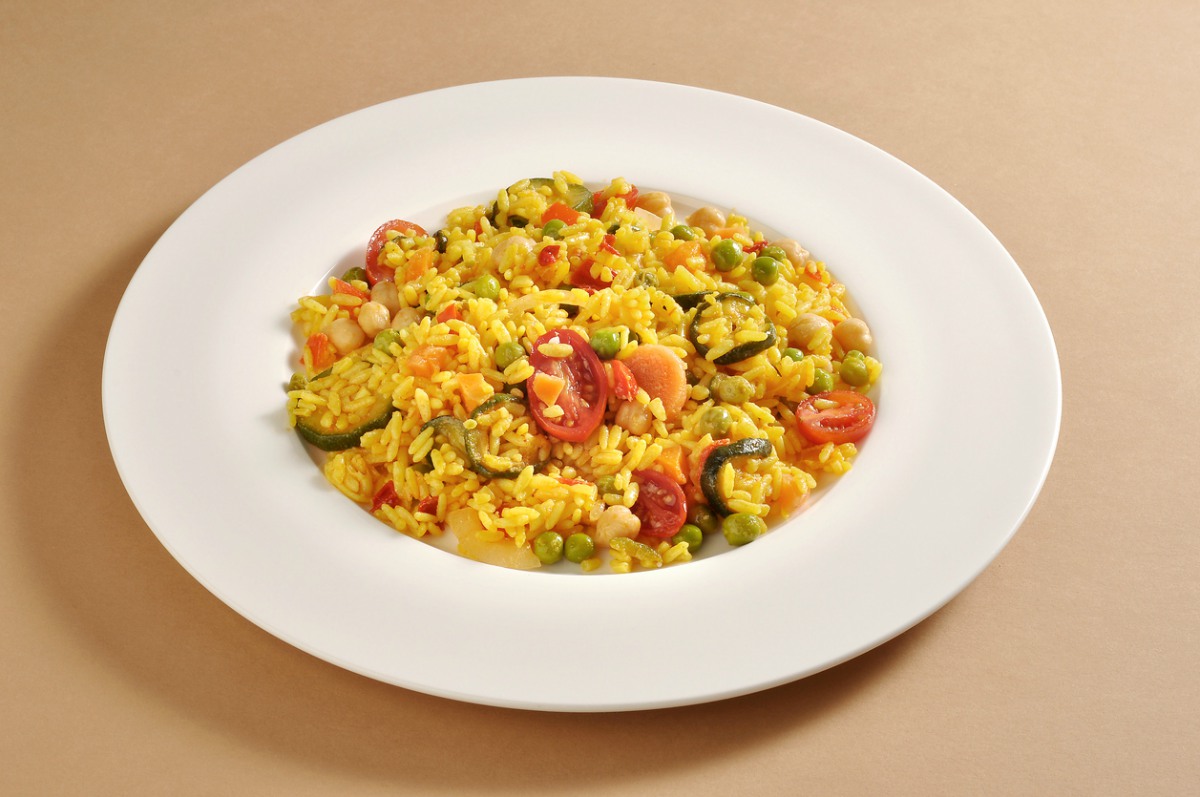 Receta de arroz seco con verduras