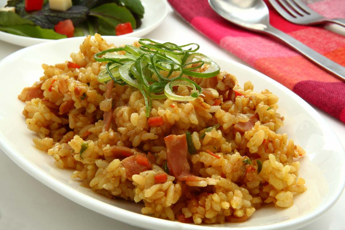 Receta de arroz con jamón