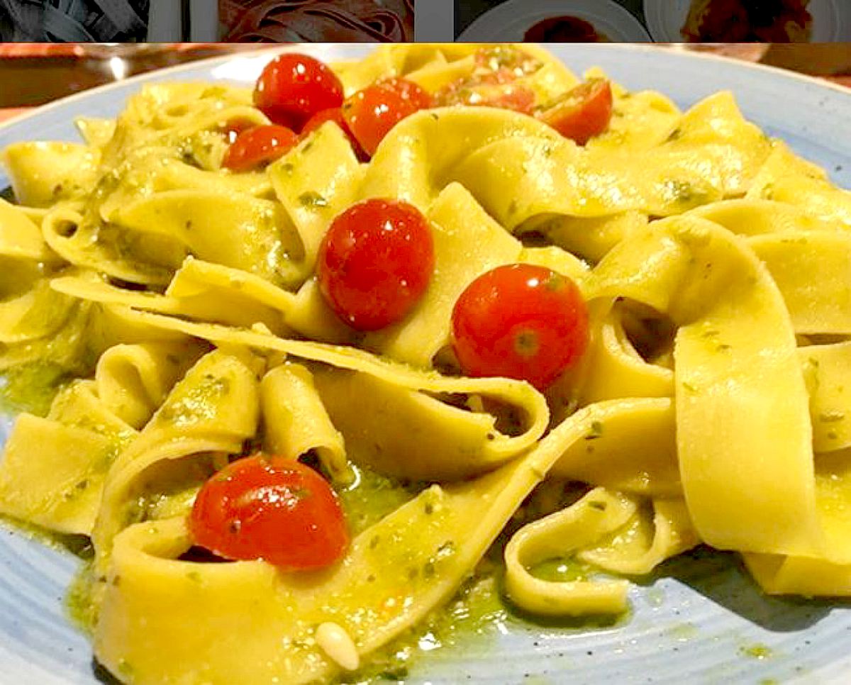 parpadelle con verduras