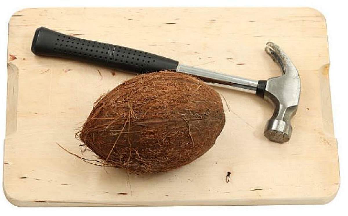 Cómo abrir un coco