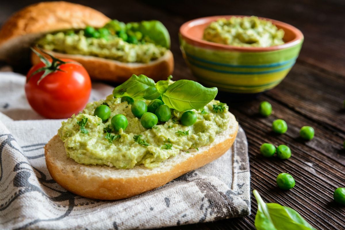 guacamole de guisantes