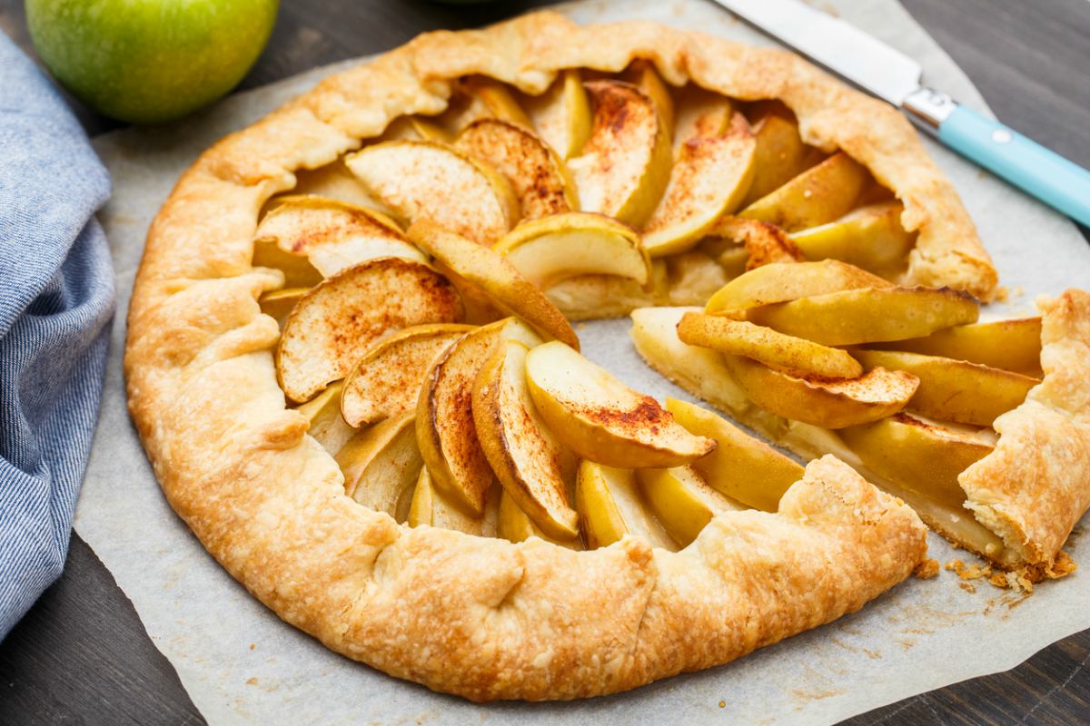 Receta de galette de manzana