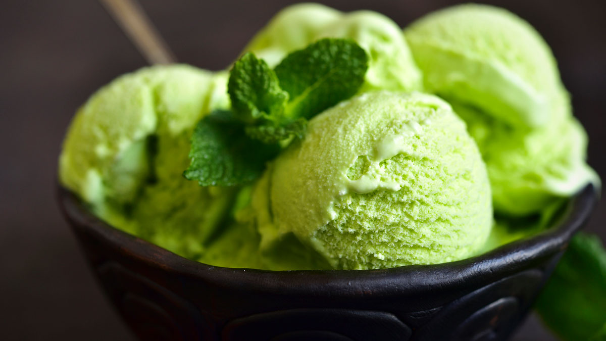 Receta de helado de té verde Matcha