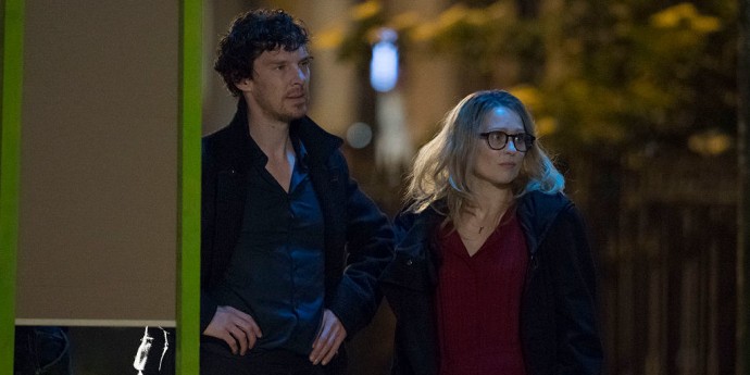 Benedict Cumberbatch en el rodaje de la 4ª temporada de Sherlock