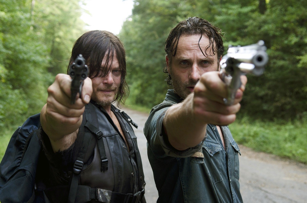 The Walking Dead: Rick y Maggie encabezan la primera foto