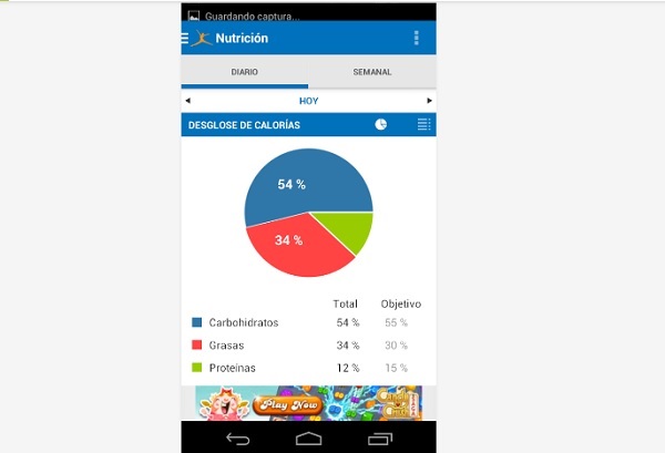 Aplicaciones Android - Contador de calorías