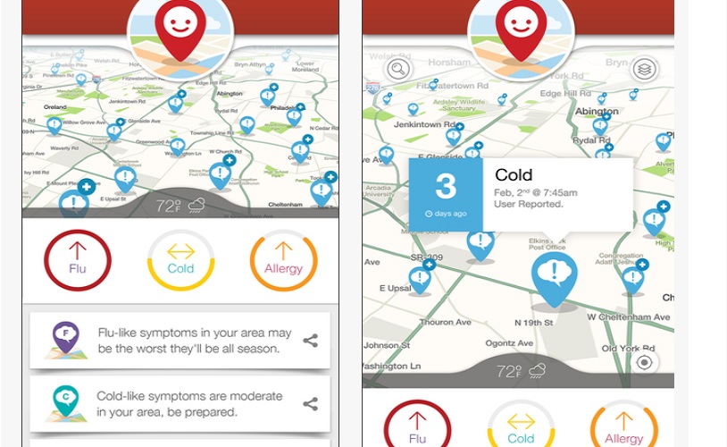 HealthyDay, la app para detectar a personas con resfriado, alergias y gripe