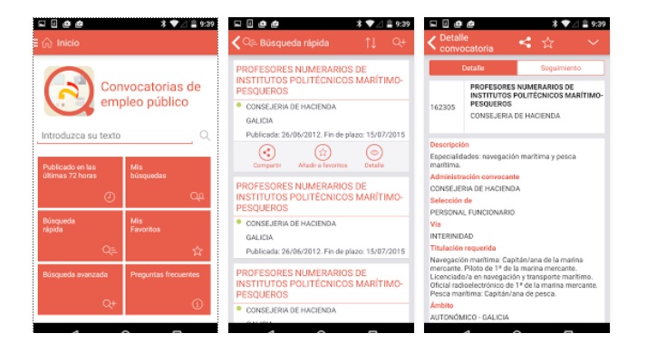 Empleo público, la nueva app laboral