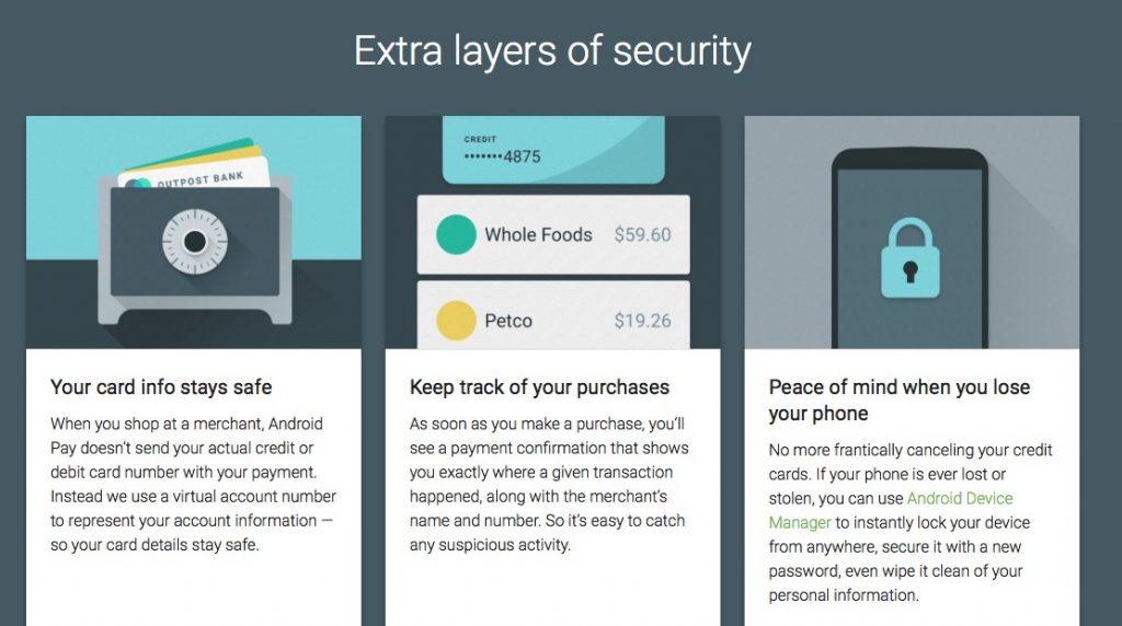 Captura seguridad Android Pay