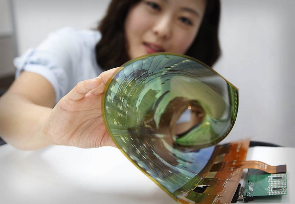 LG flexible OLED display