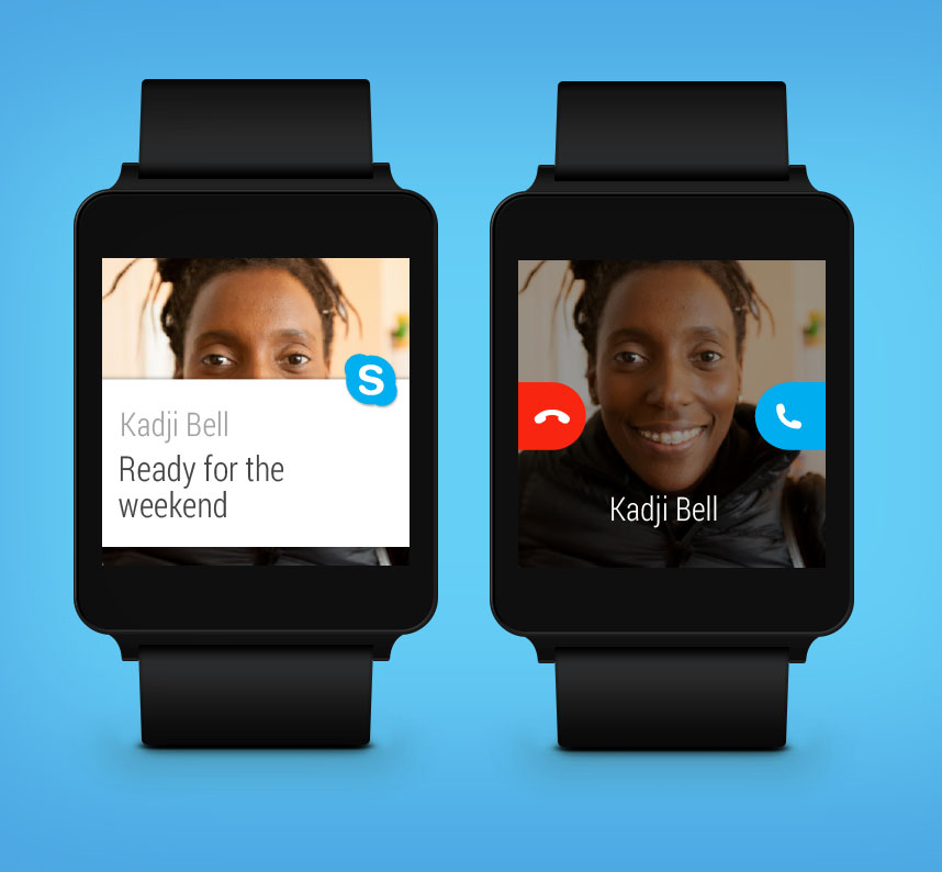 Skype Android wear 2
