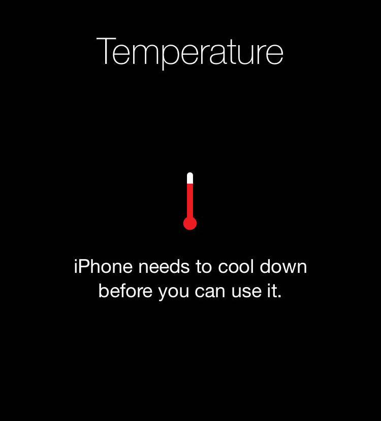 iPhone alta temperatura