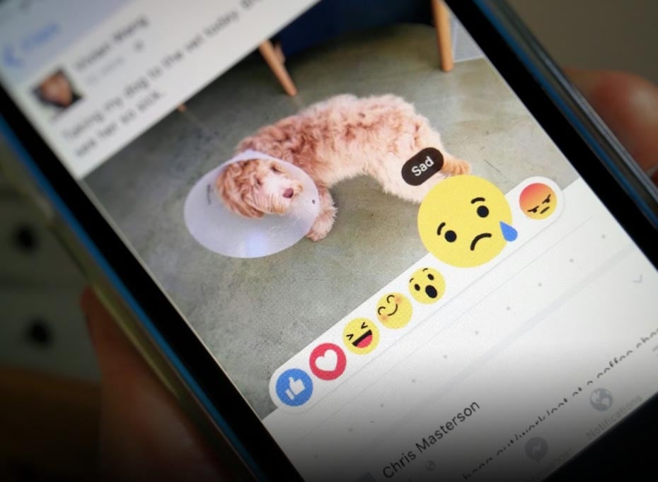 Facebook presenta su botón de “no me gusta” en forma de “reacciones”