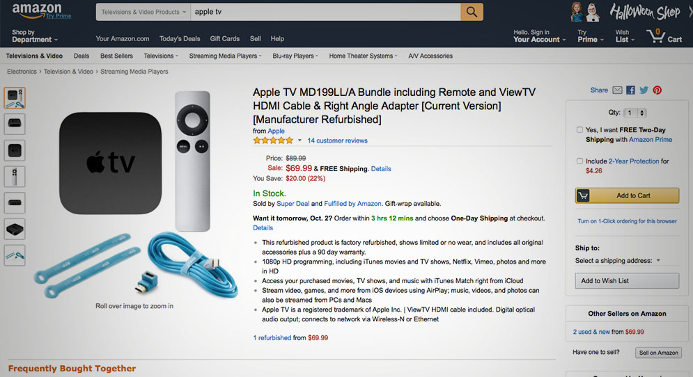 Pantalla Amazon Apple TV