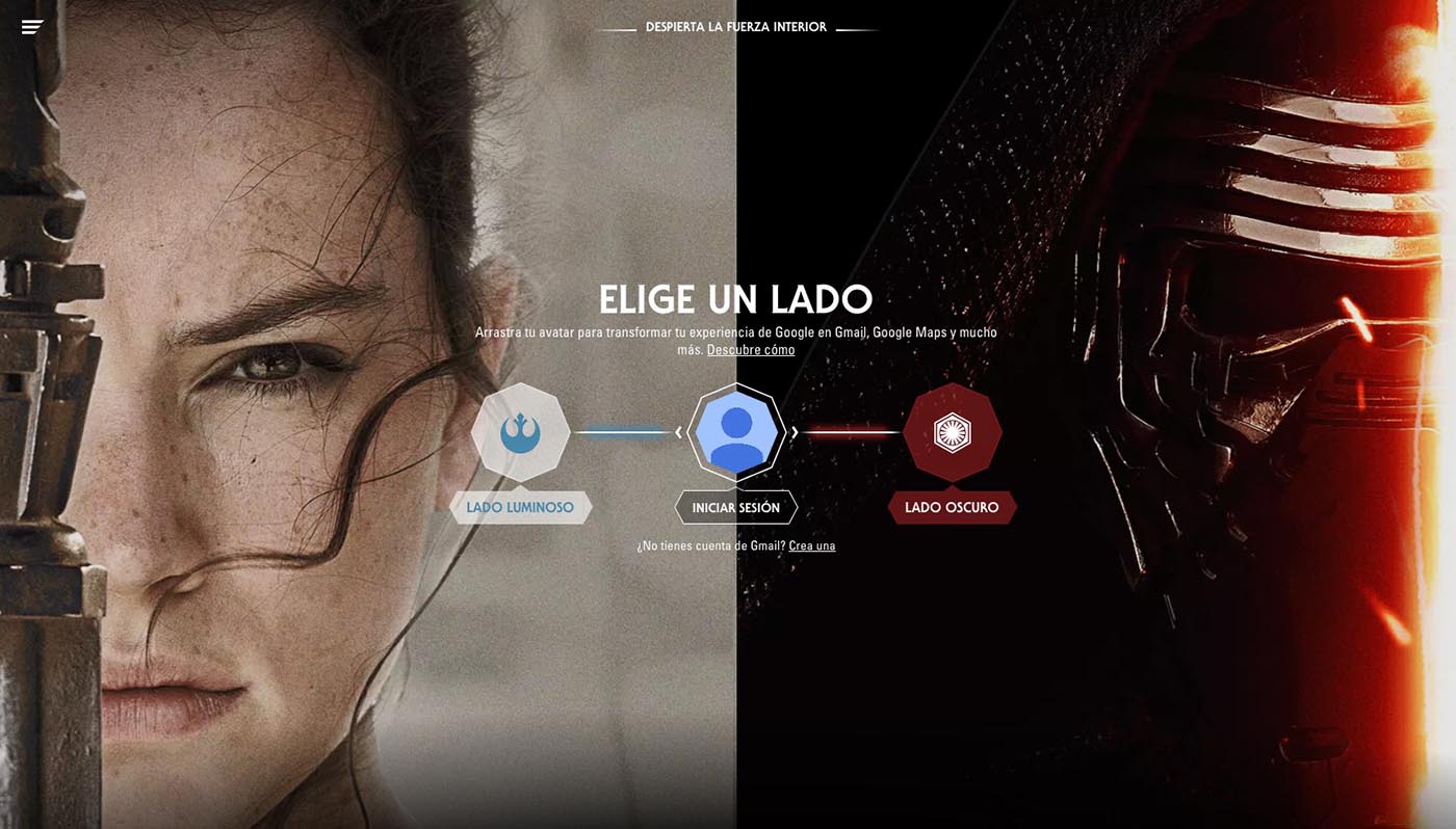 Google personaliza sus aplicaciones con Star Wars