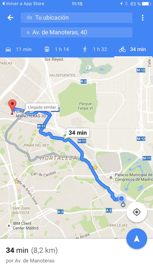 Google Maps en bici iOS-01